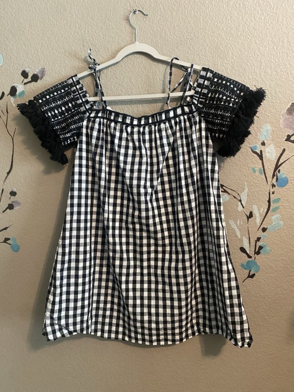 Sugar Lips Gingham Black And White Mini Dress S Cottage Western Cowgirl